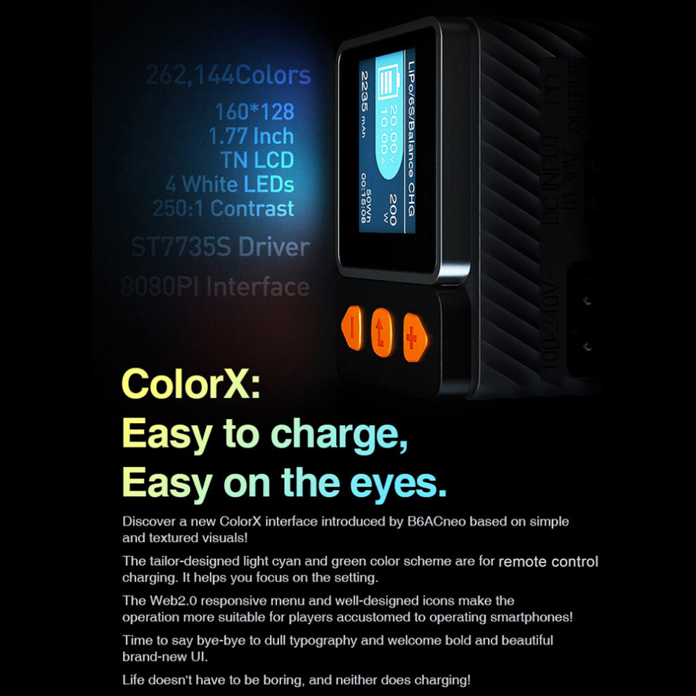 Skyrc B6acneo 200W Dc 60W Ac Battery Charger For B6ac V2 Us Plug 643505210842