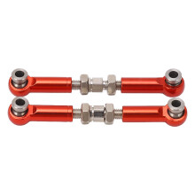 (Red) 2PCS RC Steering Link Rod Arm Aluminium Alloy for MJX 1/14 Gold