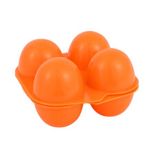 Square 4 Count Reusable Plastic Egg Carton Anti Drop Storage Box