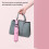 8K Solid Color Automatic 3-Fold Windproof Sun Umbrella 360 Rotating 4
