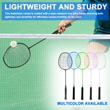 Training Badminton Racket Iron Alloy Sports Equipment