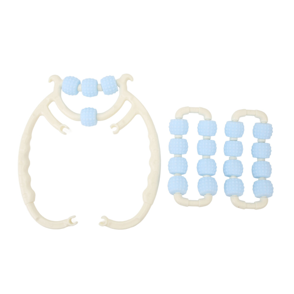 20 Wheels Muscle Roller Massager Blue Leg Neck Hand Arm Relief-image-OPC-PMK66Y9-NEW