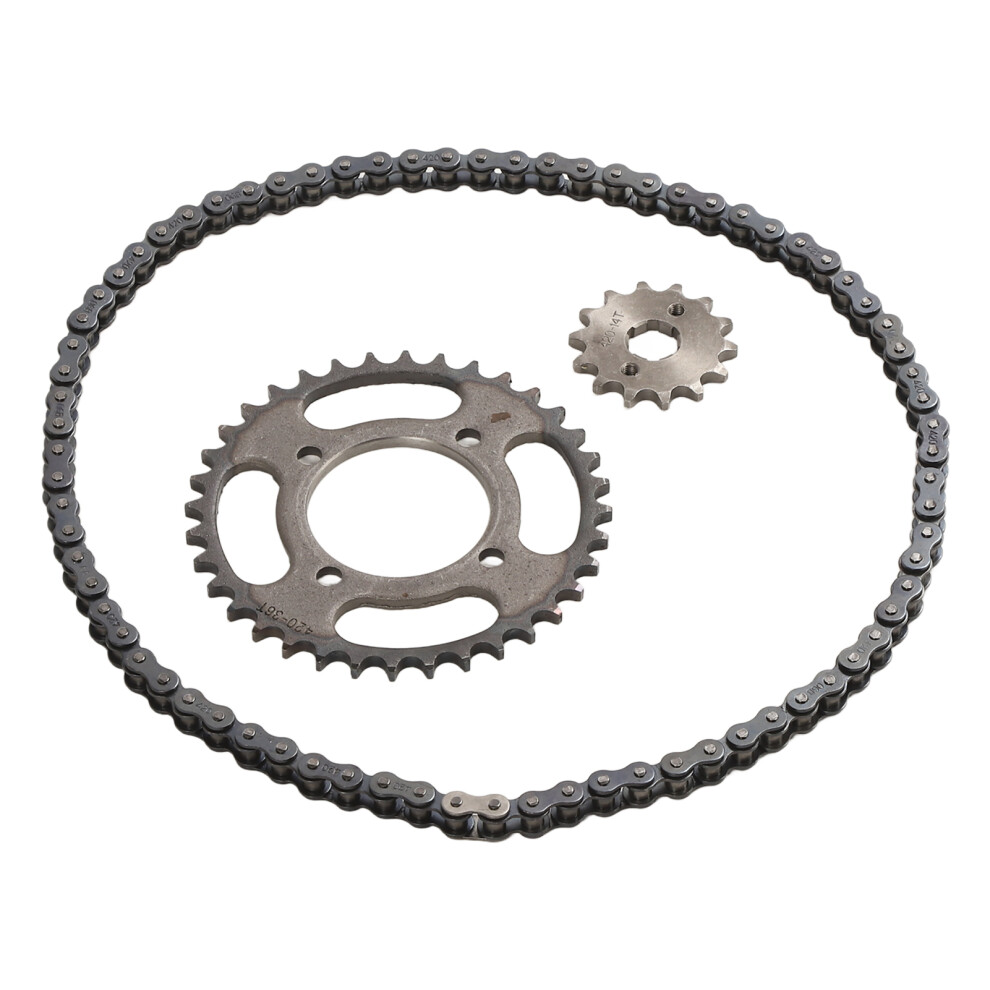 420 14T 36T Sprocket Chain Set 76 Links Steel Aluminium Scooter Atv 643505219432