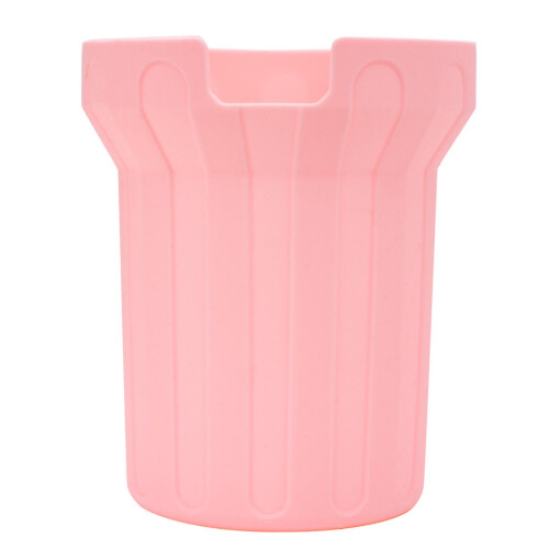 (Pink) Silicone Cup Protector Reduce Noise Non Slip Black