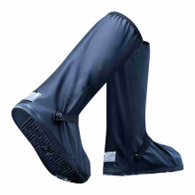 PVC Waterproof High Tube Shoe Covers Reusable with Reflector
