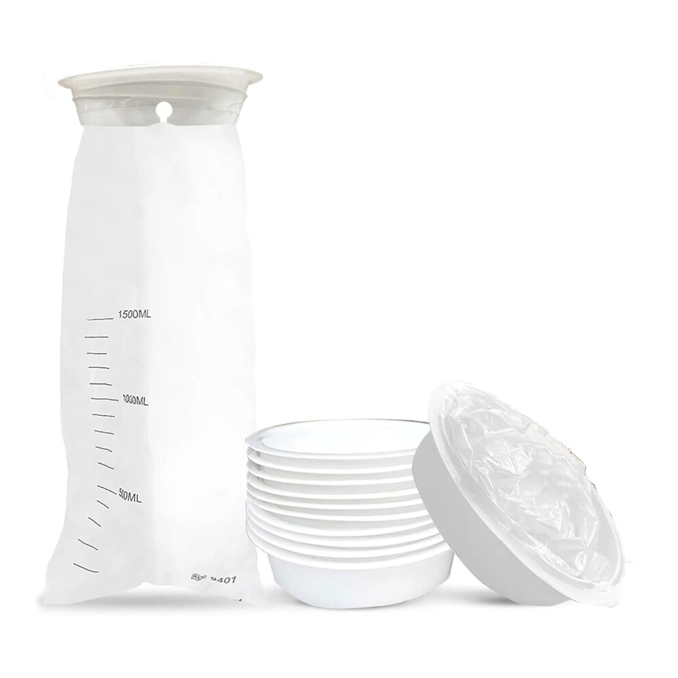 10 Pack 1500ml Disposable Emesis Bags for Pregnant Women