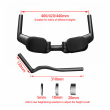 Carbon Fiber Bike Handlebars Road Track Fixed Gear Lightweight Durable