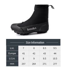 Winter Mountain Bike Boots Outdoor Nylon Warm Windproof Reflective