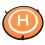 75cm RC Drone Landing Pad Nylon Foldable Orange Blue 2