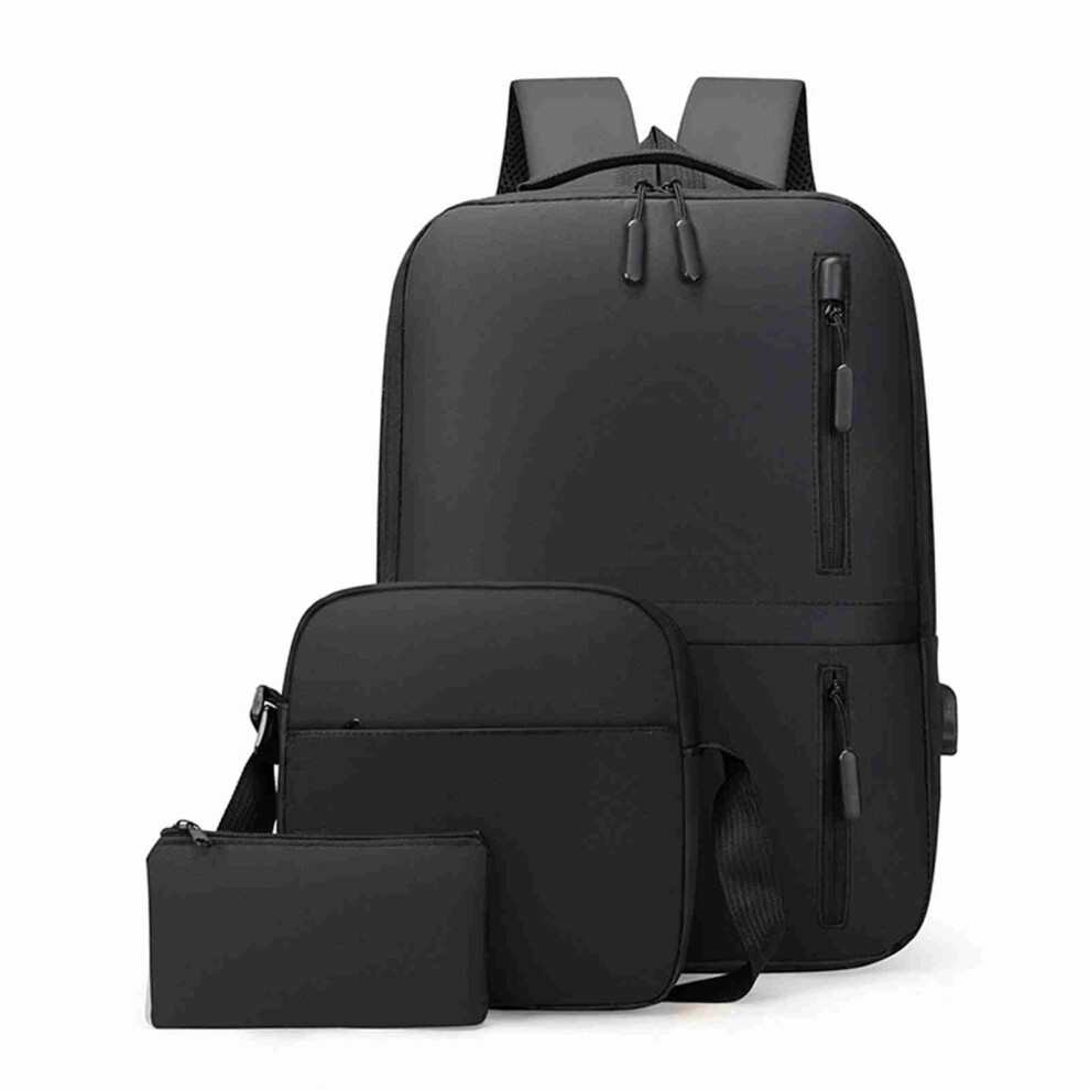 Men's Business Bag Set Usb Laptop Backpack Double Shoulder 643505235180