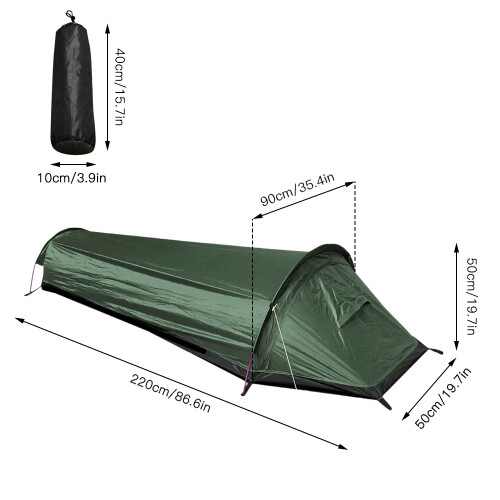 Single Person Backpacking Tent Lightweight with Ground Cloth 1