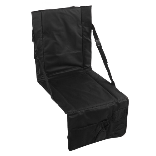 Foldable Stadium Seat Cushion Oxford Cloth Black Folding Pad 1