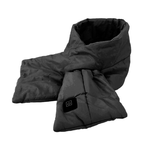 (Black) USB Heating Neck Pad Adjustable Temperature Pink Heated Scarf Winter 1