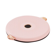 (Pink) Twister Board PP ABS Antislip Waist Machine Pink Pull Rope