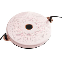 (Pink Pull Rope) Twister Board PP ABS Antislip Waist Machine Pink Pull Rope