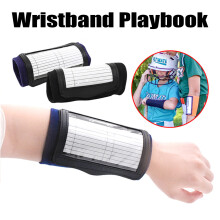 Football Wristbands Clear Window Softball Armband Playbook Elastic