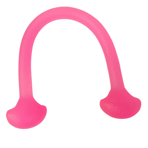 (Pink) Silicone Pull Rope Elastic Adjustable 10lbs Chest Expander Yellow 2