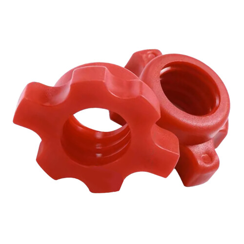 2PCS Dumbbell Nuts Red Spinlock Collar Screw Anti Slip Accessory 2