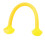(Yellow) Silicone Pull Rope Elastic Adjustable 10lbs Chest Expander Yellow 2