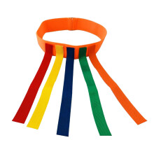 (Orange) Catch Tail Game Belt Stretchable Colorful for Adults Kids