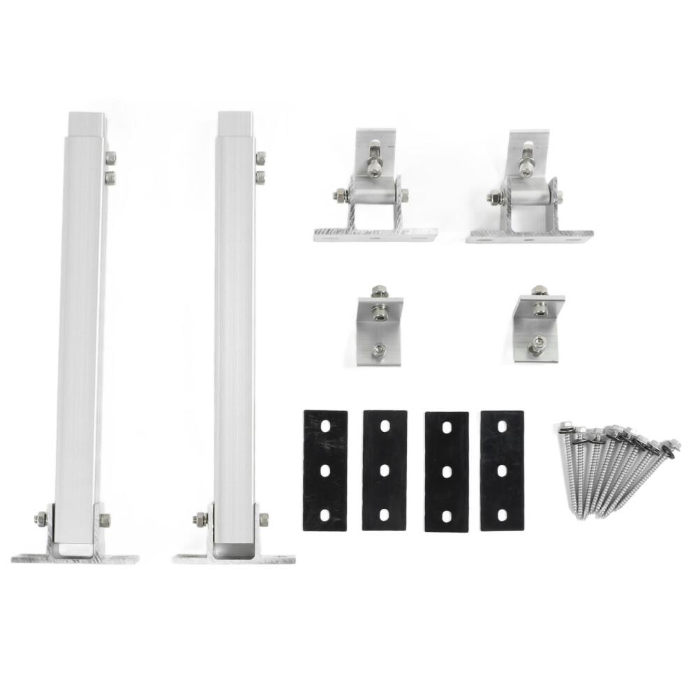 Solar Panel Mounting Kit Aluminum Adjustable Tilt Brackets For Rv Roof 643505240290
