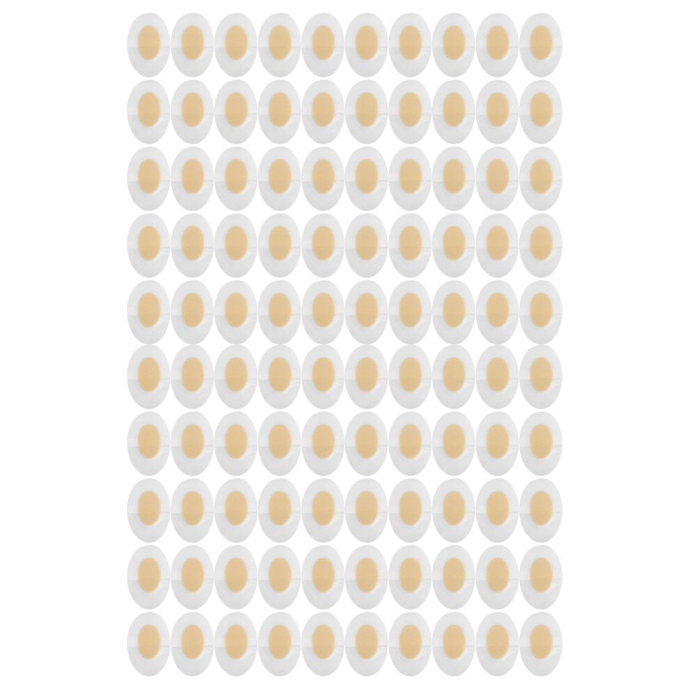 (Skin Color with Cushion) 100PCS Anti Wear Shoe Sticker PU Thin Blister Pad for Heel Sandal