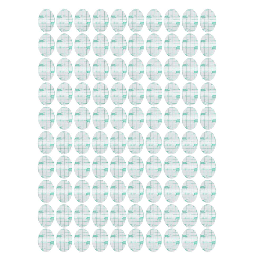 (Transparent) 100PCS Anti Wear Shoe Sticker PU Thin Blister Pad for Heel Sandal