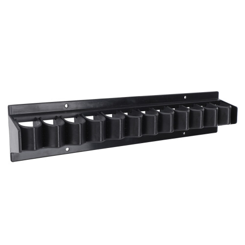 Whip Rack Black ABS Wall Mount Holds 11 Whips Crop 1