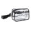 (Black) Clear Waterproof Sling Bag Large Capacity Adjustable Strap PVC 4