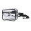 (Black) Clear Waterproof Sling Bag Large Capacity Adjustable Strap PVC 3
