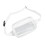 (White) Clear Waterproof Sling Bag Large Capacity Adjustable Strap PVC 2