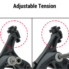 Bicycle Brake Caliper Set with Levers Cable for Road Fixed Gear