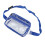 (Blue) Clear Waterproof Sling Bag Large Capacity Adjustable Strap PVC 2