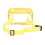 (Yellow) Clear Waterproof Sling Bag Large Capacity Adjustable Strap PVC 5