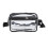 (Black) Clear Waterproof Sling Bag Large Capacity Adjustable Strap PVC 5