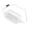 (White) Clear Waterproof Sling Bag Large Capacity Adjustable Strap PVC 3