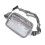 (Gray) Clear Waterproof Sling Bag Large Capacity Adjustable Strap PVC 2