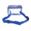 (Blue) Clear Waterproof Sling Bag Large Capacity Adjustable Strap PVC 5