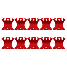 (S) 10 Pcs Aluminum Curved Wind Tent Rope Buckle Adjustment Tensioner S