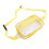 (Yellow) Clear Waterproof Sling Bag Large Capacity Adjustable Strap PVC 3