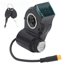Electric Scooter Handlebar Switch Lock 10 Inch ABS 3 Pin Waterproof