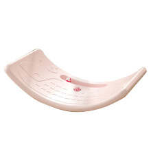 (Pink) Kids Rocker Board Plastic 50kg Load Bearing Wobble Board Red