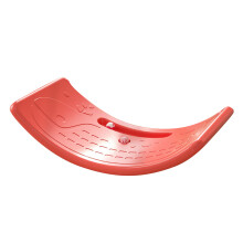 (Red) Kids Rocker Board Plastic 50kg Load Bearing Wobble Board Red