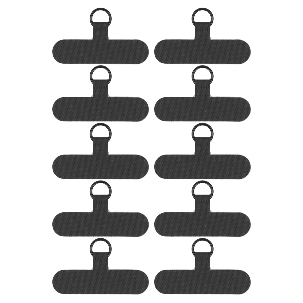 (Black) 10Pcs Phone Tether Tab Universal Lanyard No Adhesive Smartphones Black 643505252163