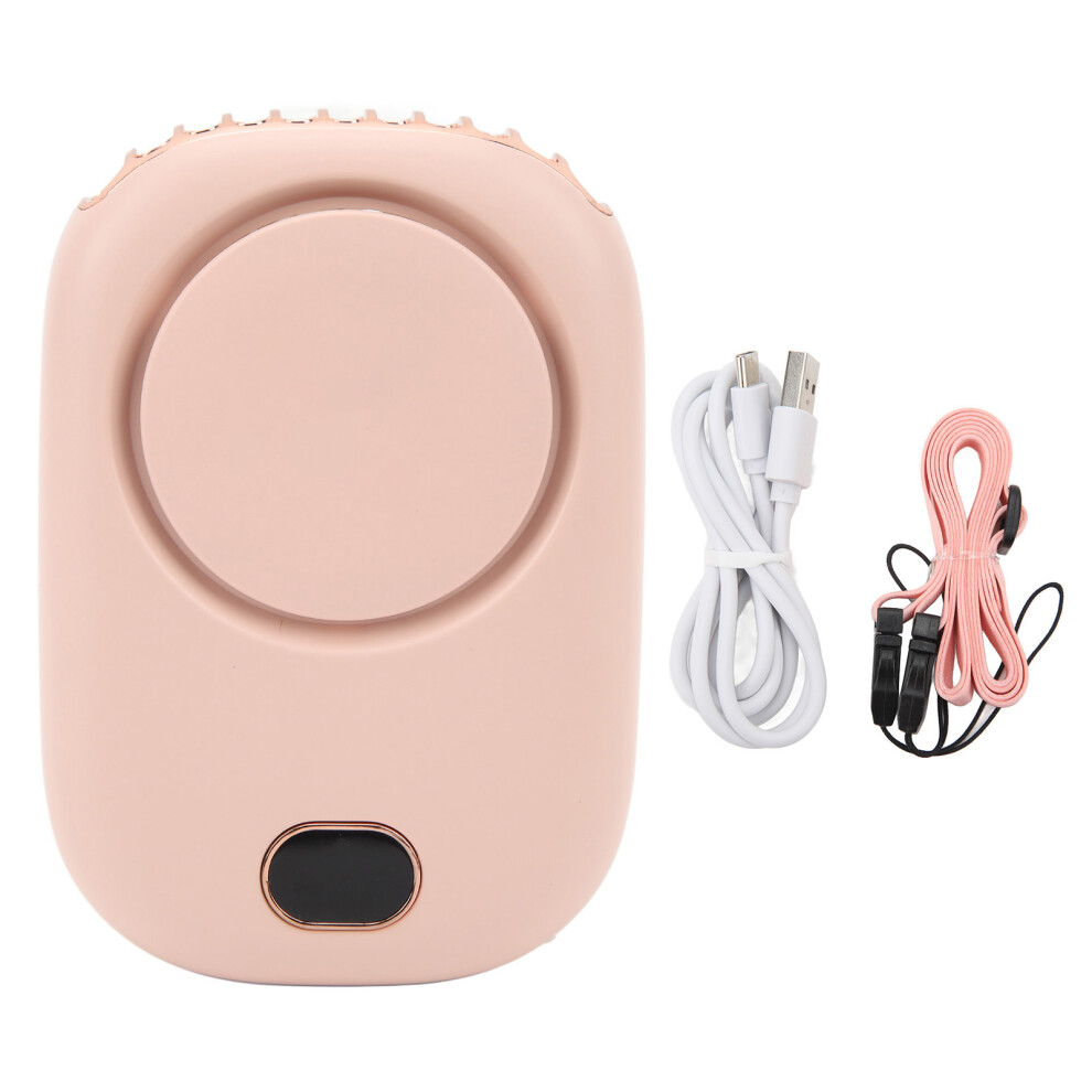 () Portable Usb Fan Leafless Hanging Neck Bladeless Pink/Dark/Green 643505247084