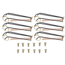 6Pcs Billiards Table Pocket Rail Slide Track Leather Belt