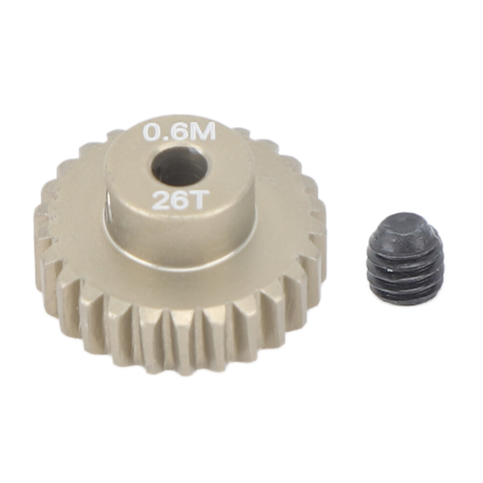 (26T) Pinion Gear Aluminum Alloy 3.175Mm 0.6M 26T For 1/8 1/10 Rc Crawler 643505252644