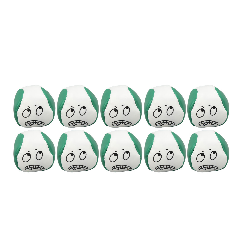 (Green) 10Pcs Round Bean Bags Cornhole Tossing Sandbags Green-image-OPC-PMK6CFB-NEW
