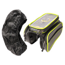 (Green) Waterproof Bicycle Bag Top Tube Phone Holder Green