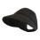 (Black) Women Sunshade Hat Half Empty Top Summer Sun Hat Hook Loop White 1